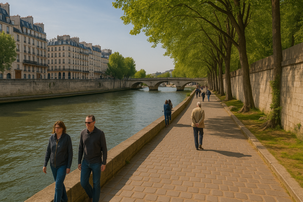 promenade sur les quais ile de la cité